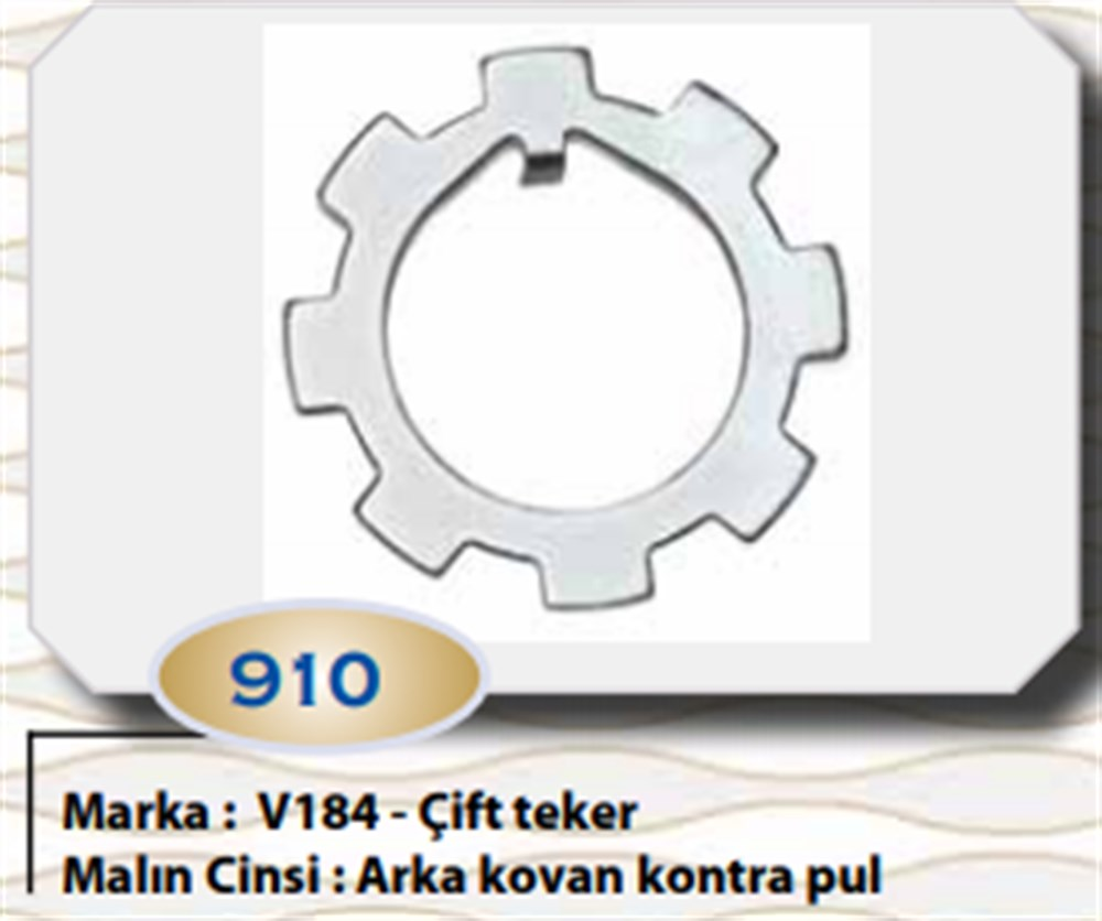 ARKA KOVAN TIRNAKLI PUL (C. TEKER) TRANSİT V-184 01-