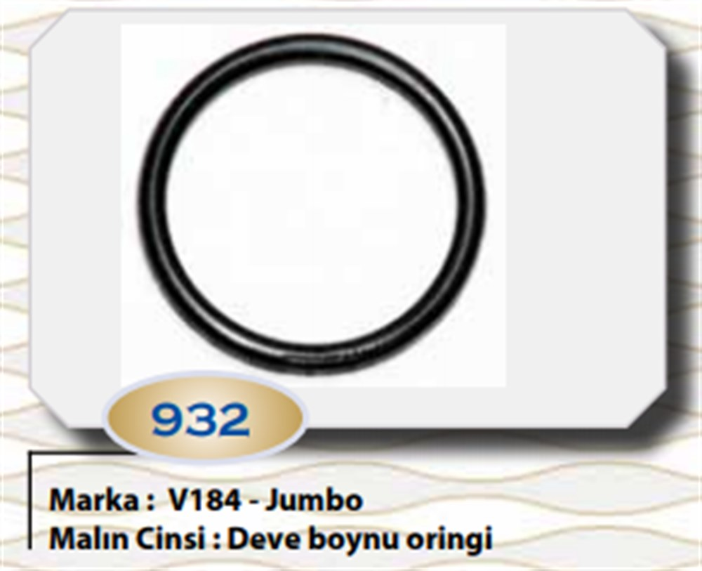 ORING : DEVE BOYNU TRANSIT V-184 01-