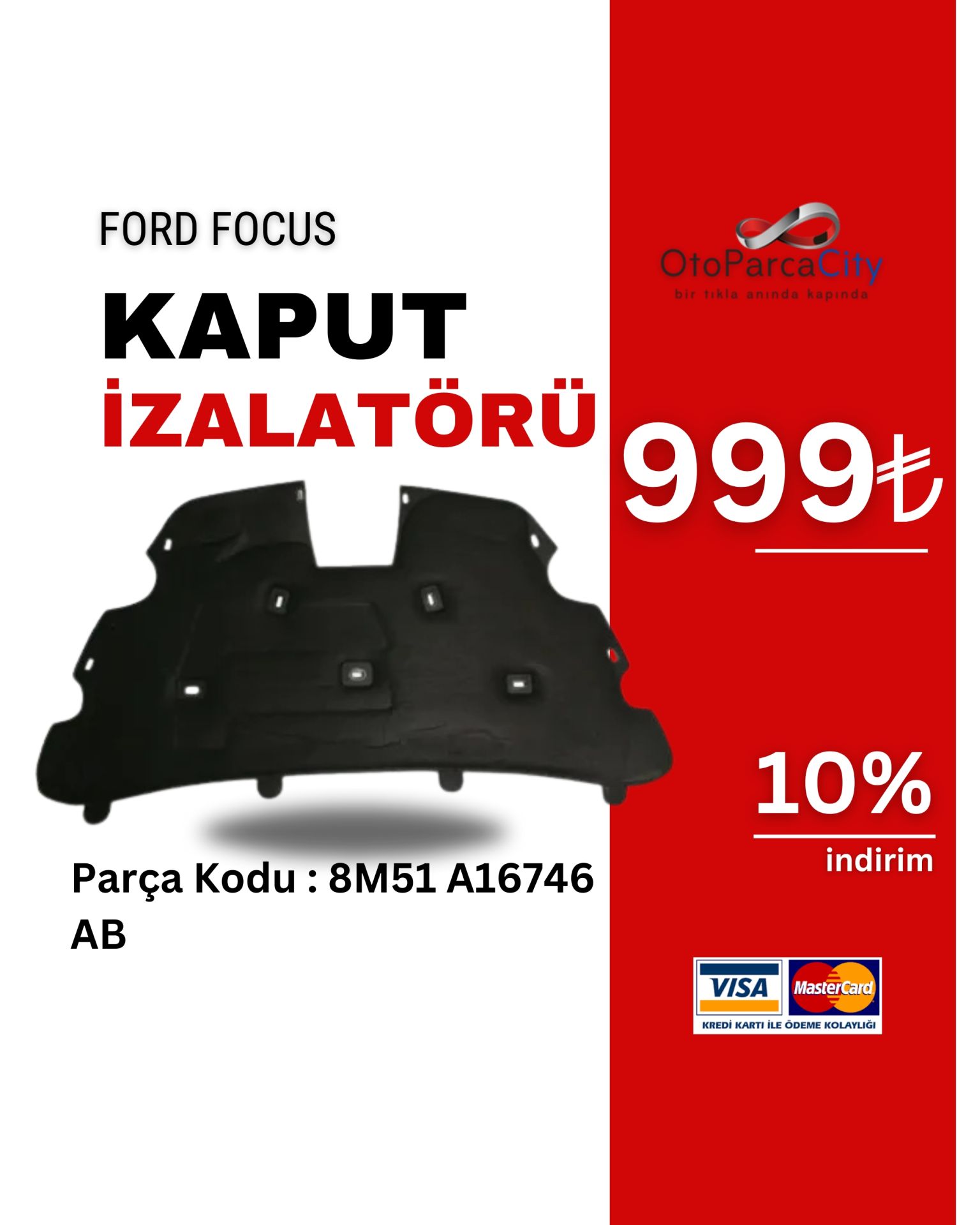 MOTOR KAPUT İZALATÖRÜ FOCUS 08>11