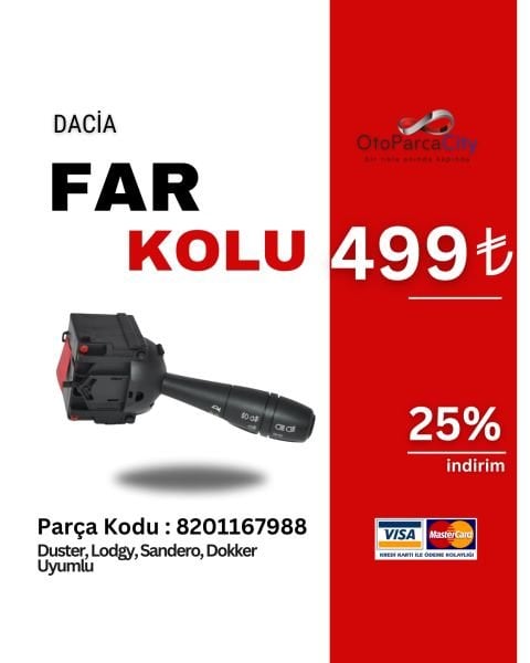 Dacia Duster Lodgy Sandero Dokker Far Kolu (Sisli)