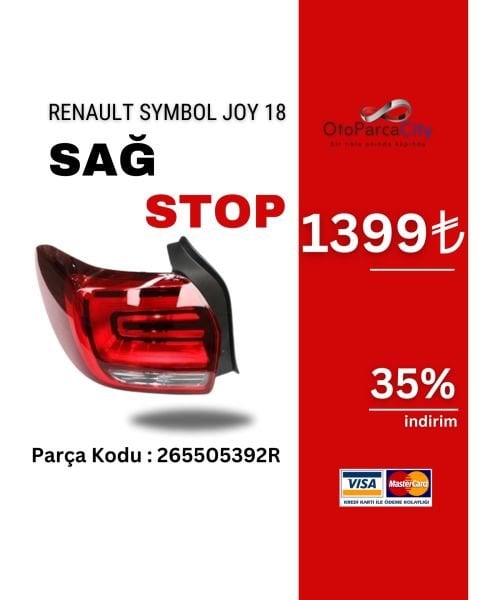 Renault Sağ Led Stop Lambası