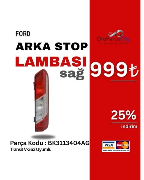 ARKA STOP LAMBASI SAĞ TRANSİT V-363