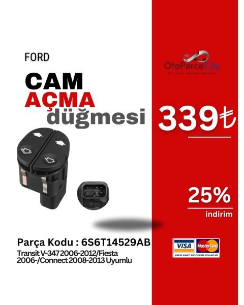 CAM ACMA DUGMESI (OTOMATIK) TRANSIT/FİESTA 06-