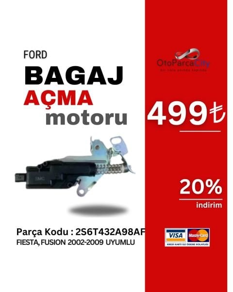 BAGAJ ACMA MOTORU FİESTA 02>09