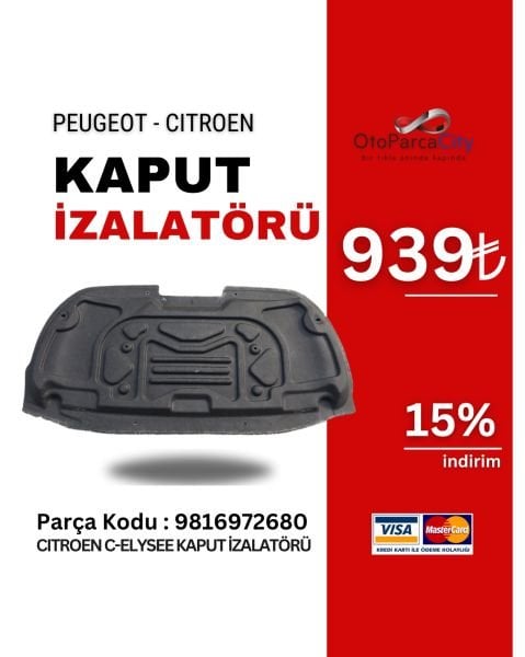 PEUGEOT 301/CITROEN C-ELYSEE KAPUT İZALATÖRÜ