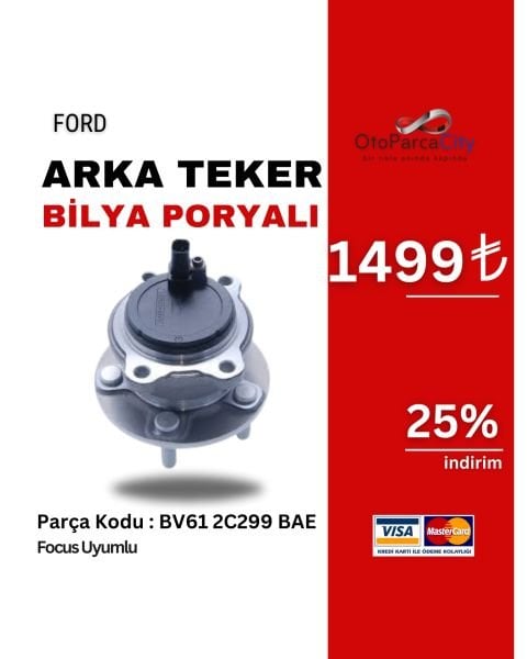 ARKA AKS RULMANI (PORYALI) (PARK SISTEMLI) FOCUS 12-
