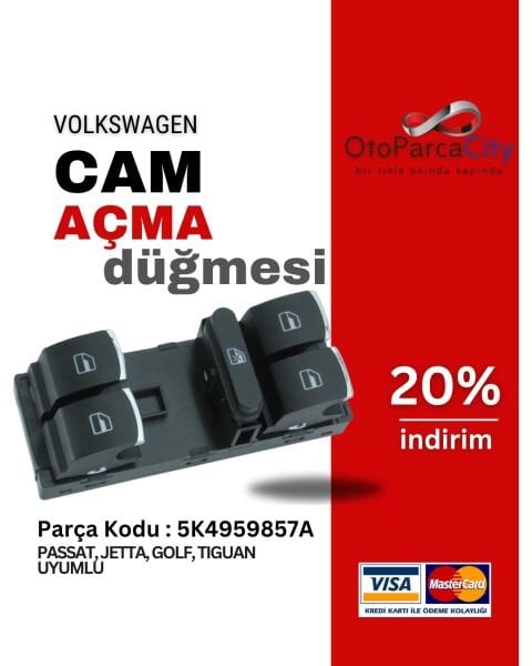 Volkswagen Cam Açma Düğmesi
